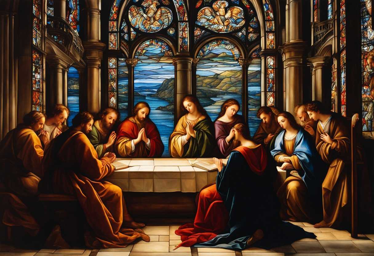 A-serene-gathering-in-prayer-illuminated-by-stained-glass-radiating-warmth-and-unity_jfzm