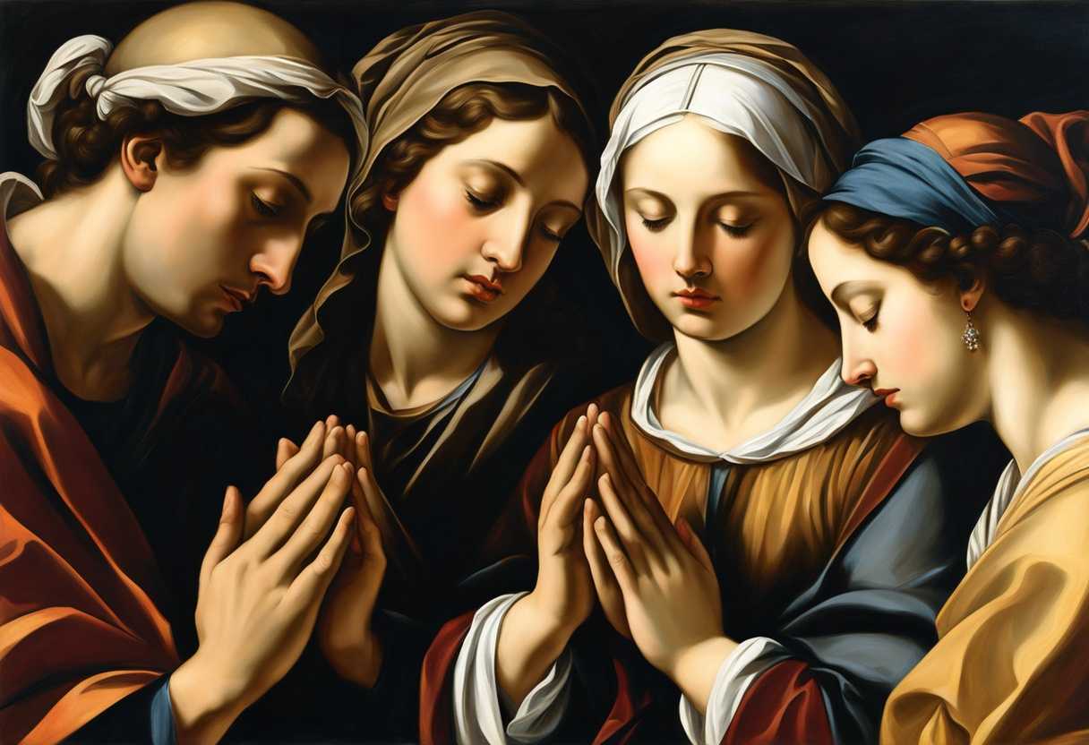 A-serene-group-in-prayer-heads-bowed-hands-clasped-radiating-unity-and-gratitude_mhps