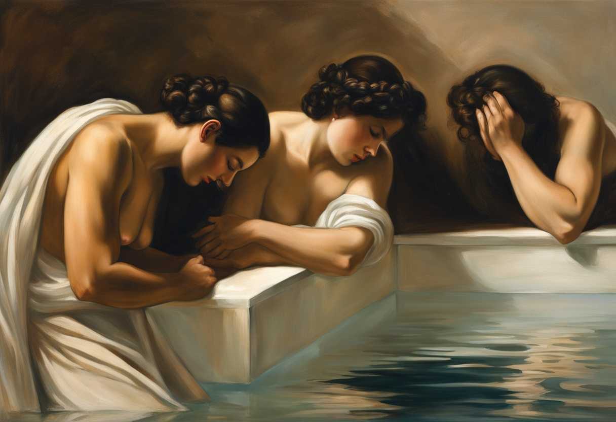 Serene-prayer-after-mikvah-immersion-soft-light-glistening-water-uplifted-faces-clasped-hands_oajl