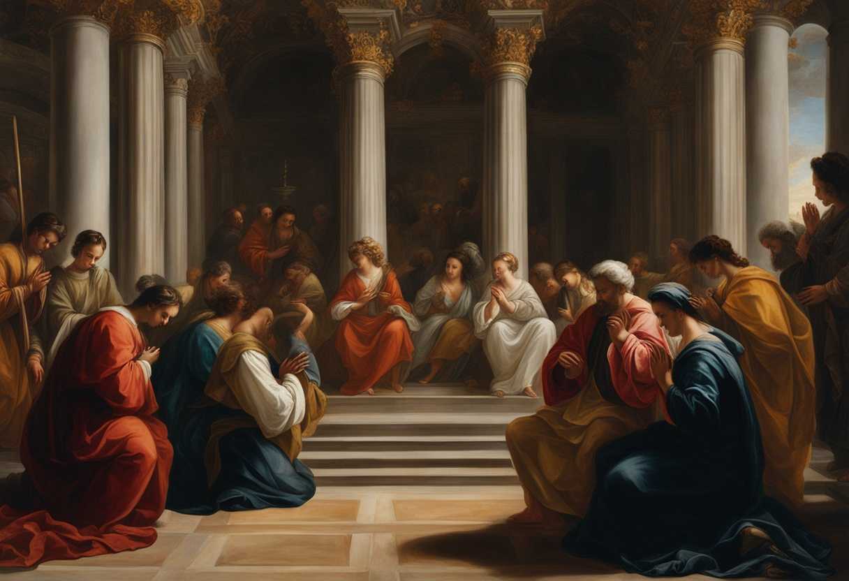 A-diverse-group-of-individuals-praying-together-in-peaceful-unity-seeking-solace-and-spiritual-conn_qlyz