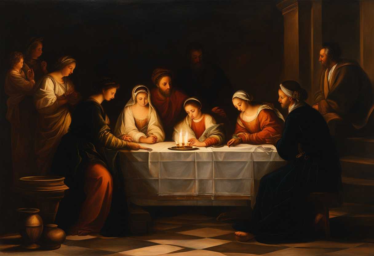 A-family-in-prayer-candlelight-flickering-warmth-and-unity-enveloping-the-serene-room_thqc