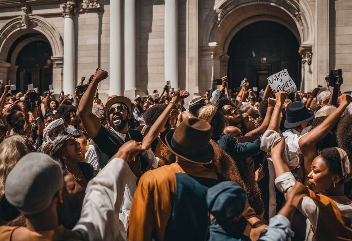 A-diverse-crowd-rallies-outside-a-courthouse-fists-raised-advocating-for-justice-and-resilience_qdxs