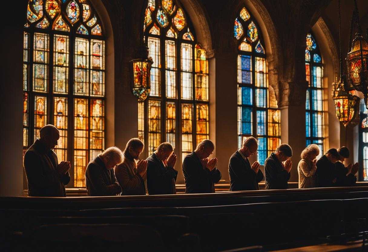 group-of-people-praying-soft-light-filtering-through-stained-glass-windows-warm-glow-bowed-heads-