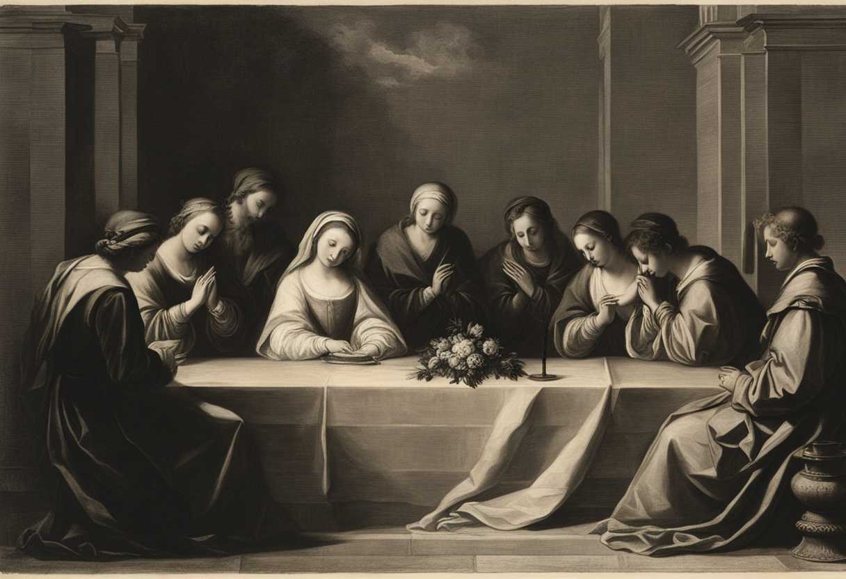 A-prayer-group-in-candlelight-heads-bowed-in-deep-devotion-creating-a-sacred-and-intimate-atmosphe_fqwn