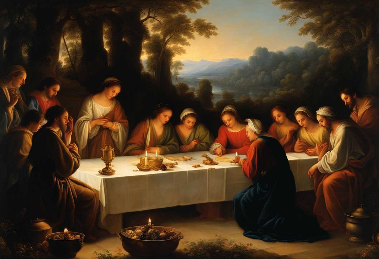 Morning-light-illuminates-serene-faces-in-prayer-surrounded-by-nature's-tranquility-and-flickering-_rlae
