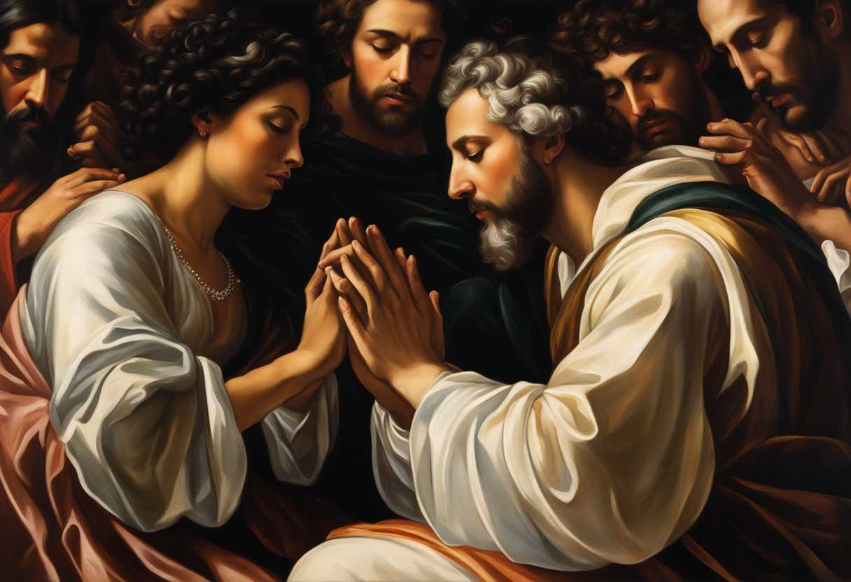 A-diverse-group-of-individuals-pray-together-united-in-faith-and-seeking-divine-guidance_mubg