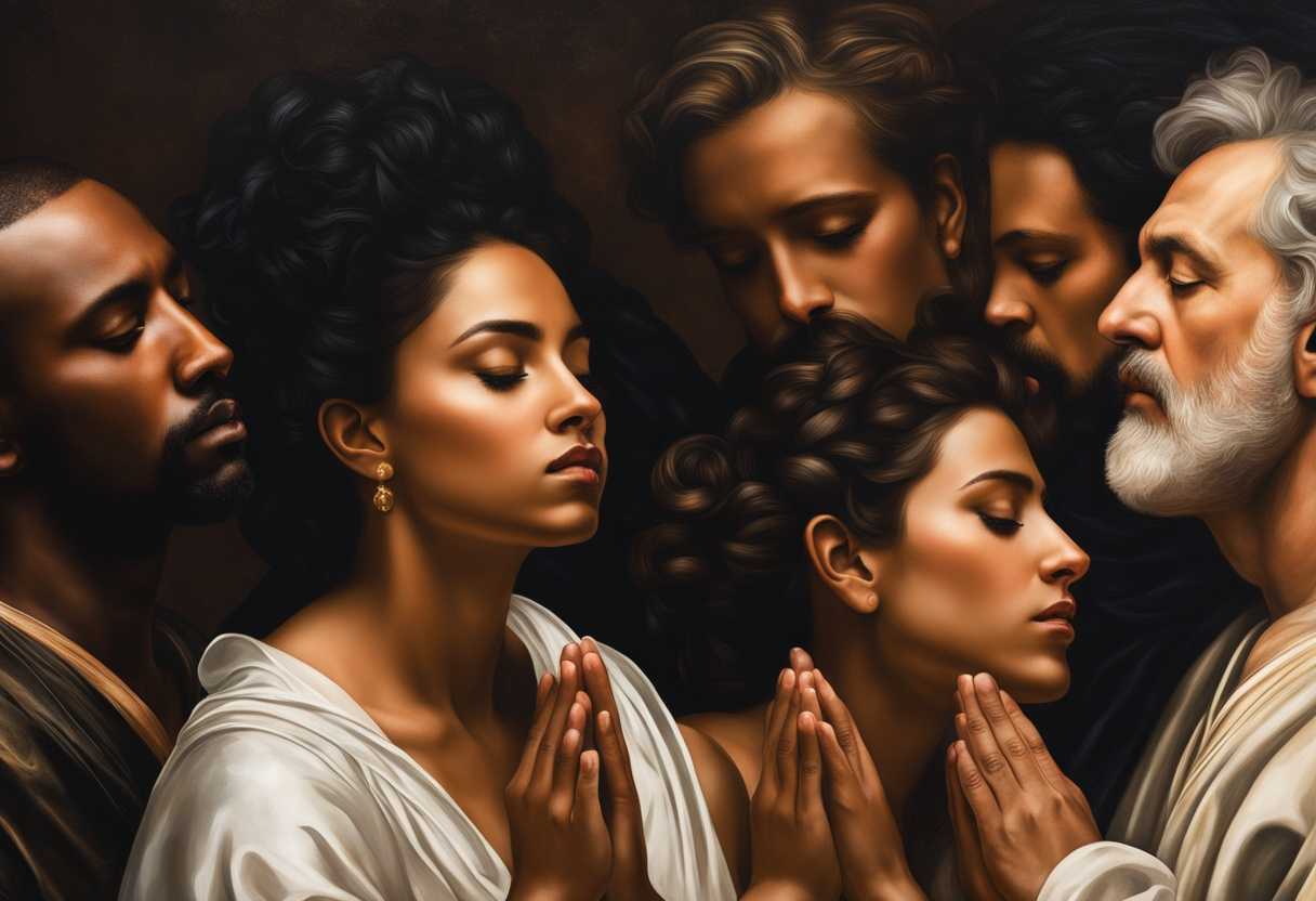 A-diverse-group-of-individuals-pray-together-with-closed-eyes-seeking-spiritual-guidance-and-unity_xomc