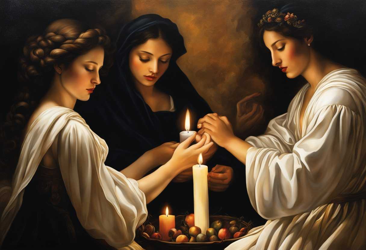 A-serene-gathering-in-nature-hands-clasped-candles-flickering-embodying-unity-and-devotion_dshc
