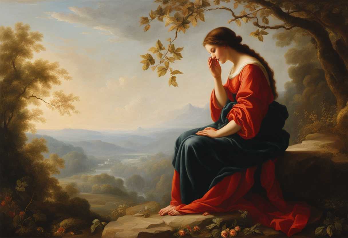 A-serene-figure-prays-in-nature-bathed-in-soft-light-embodying-love-and-gratitude_wabe