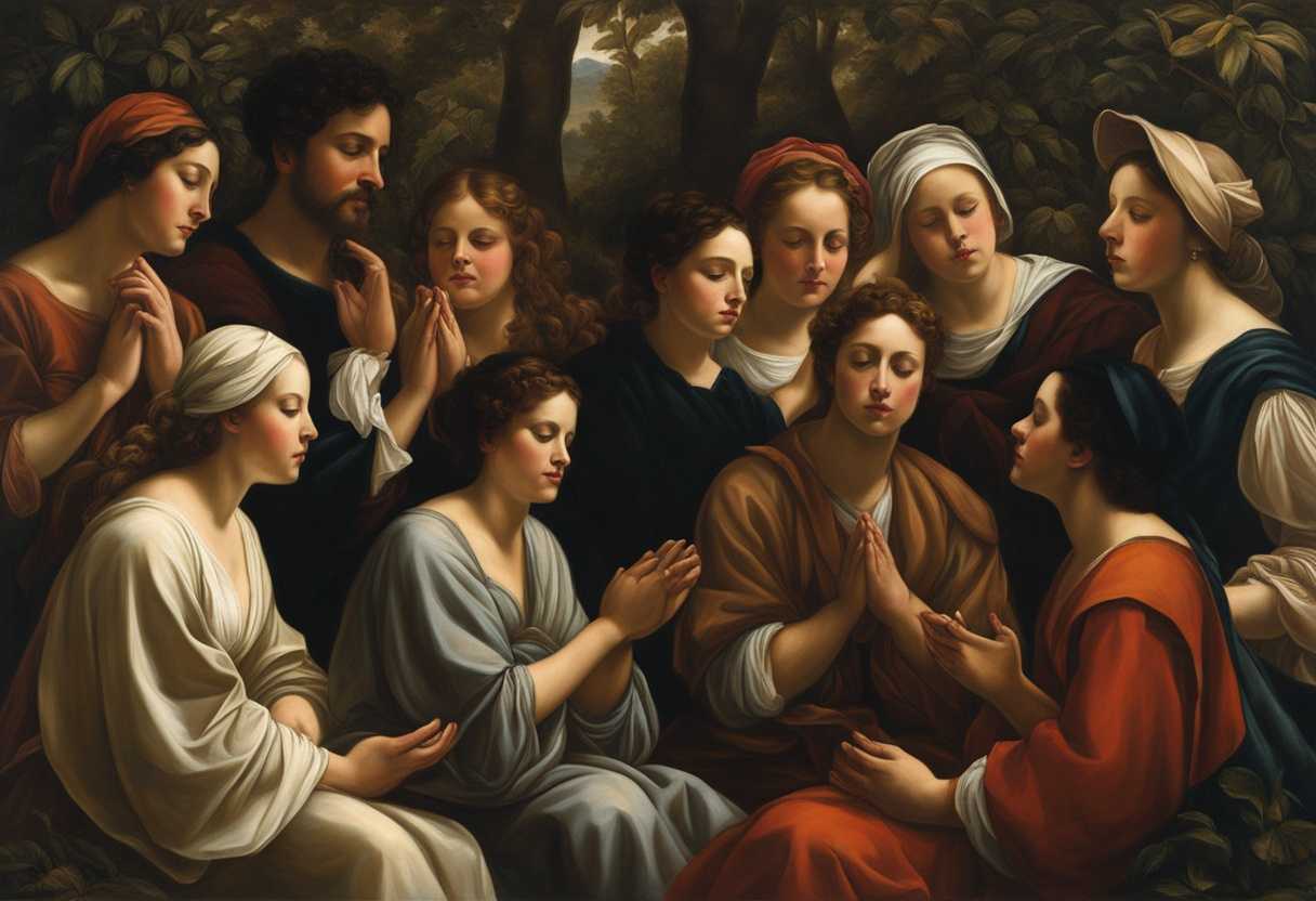 A-serene-gathering-in-nature-hands-clasped-in-prayer-faces-uplifted-in-hope_vsaq