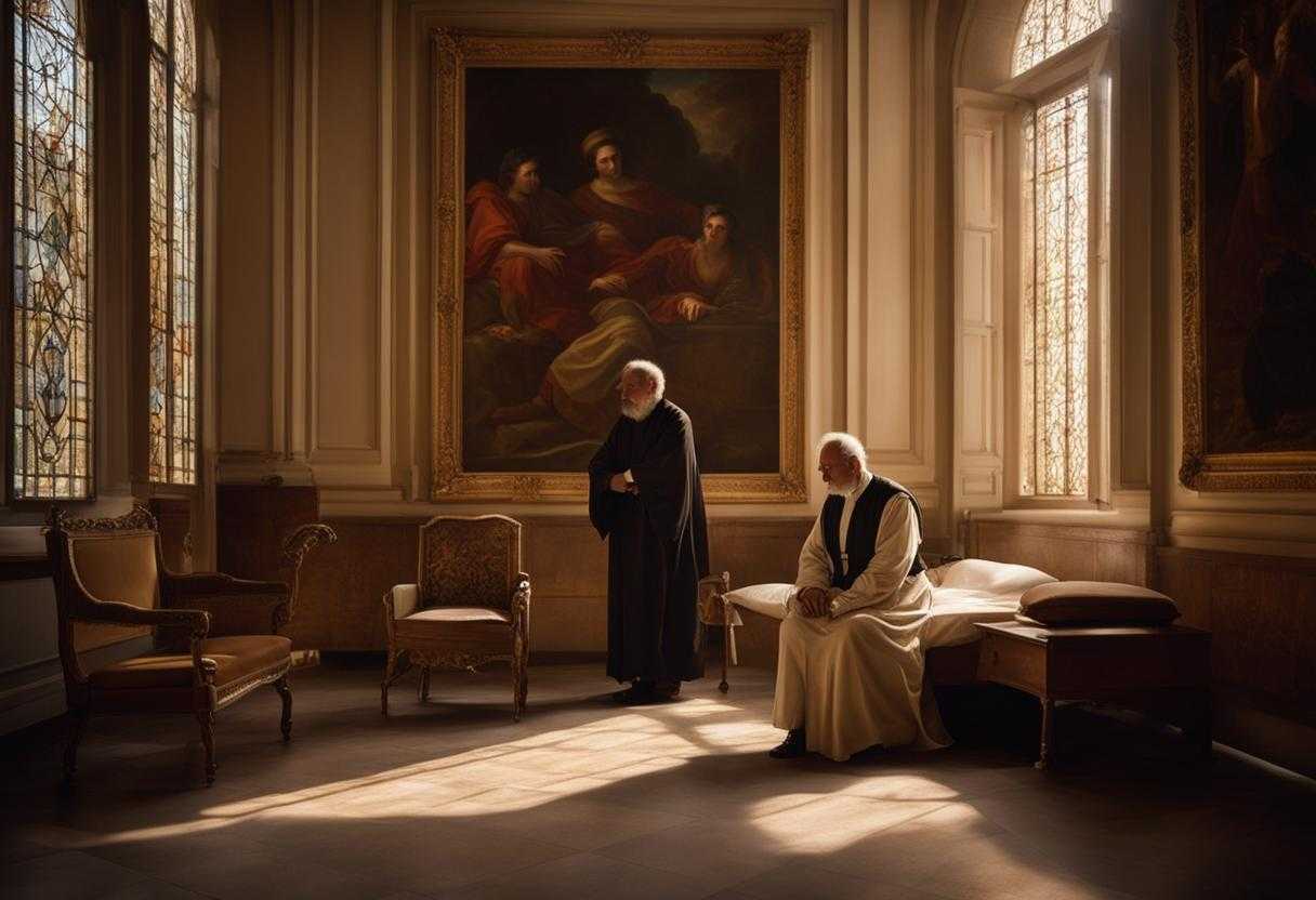 father-and-son-hospital-prayer-medical-equipment-serene-atmosphere-soft-light-intimate-moment-_juyg