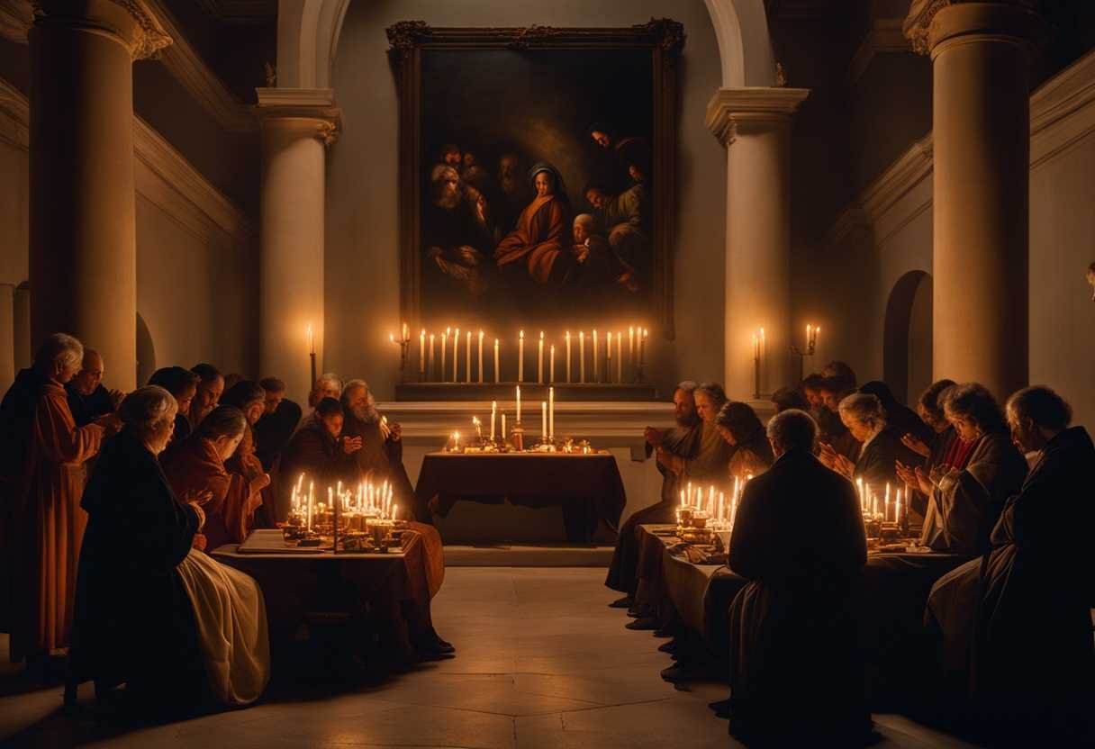 A-candlelit-room-filled-with-individuals-in-prayer-seeking-peace-and-connection_bmlp