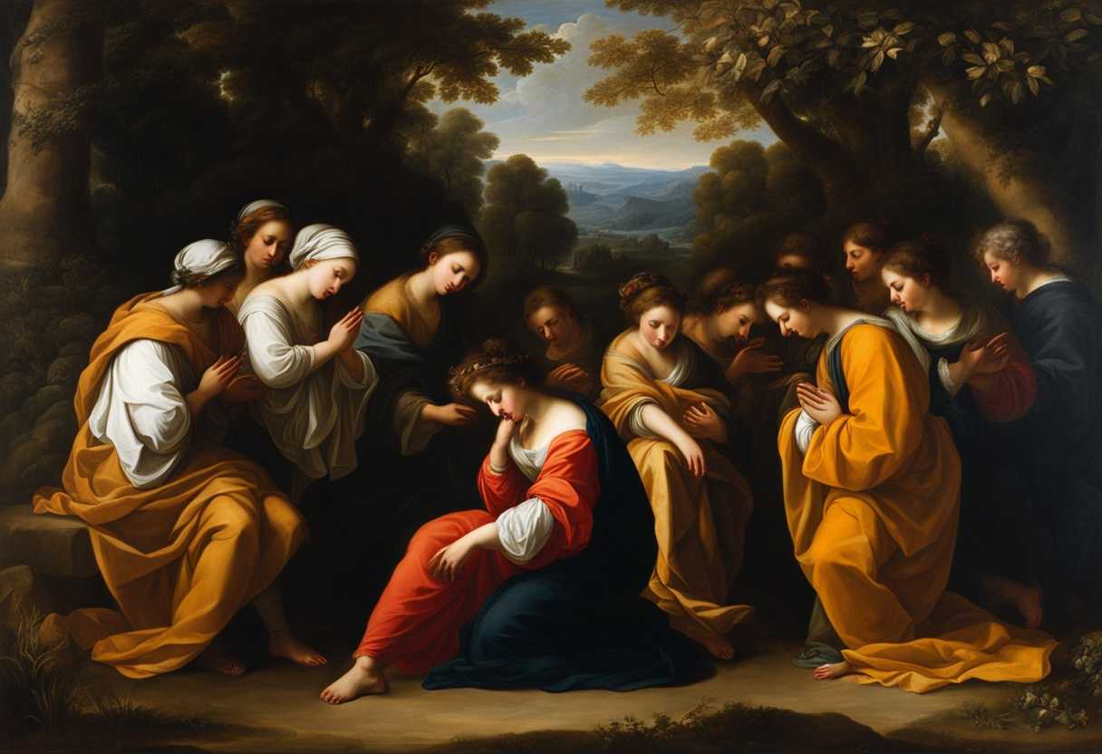 A-serene-gathering-in-nature-individuals-praying-with-closed-eyes-hands-clasped-surrounded-by-tra_atty