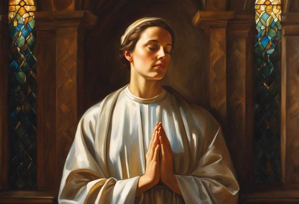 person-praying-in-church-soft-light-through-stained-glass-warm-glow-peaceful-expression-clasped-_atxl