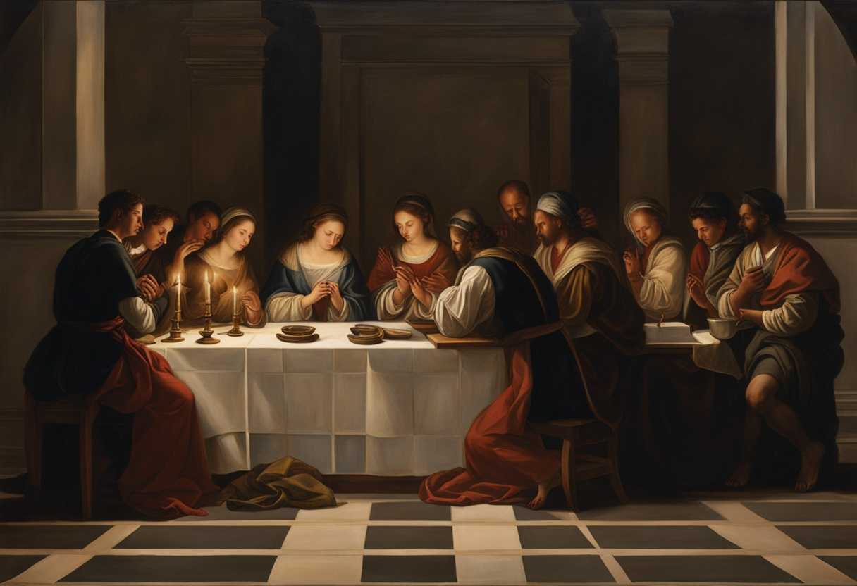 A-serene-candlelit-room-individuals-praying-together-hands-clasped-exuding-hope-and-unity_juqm