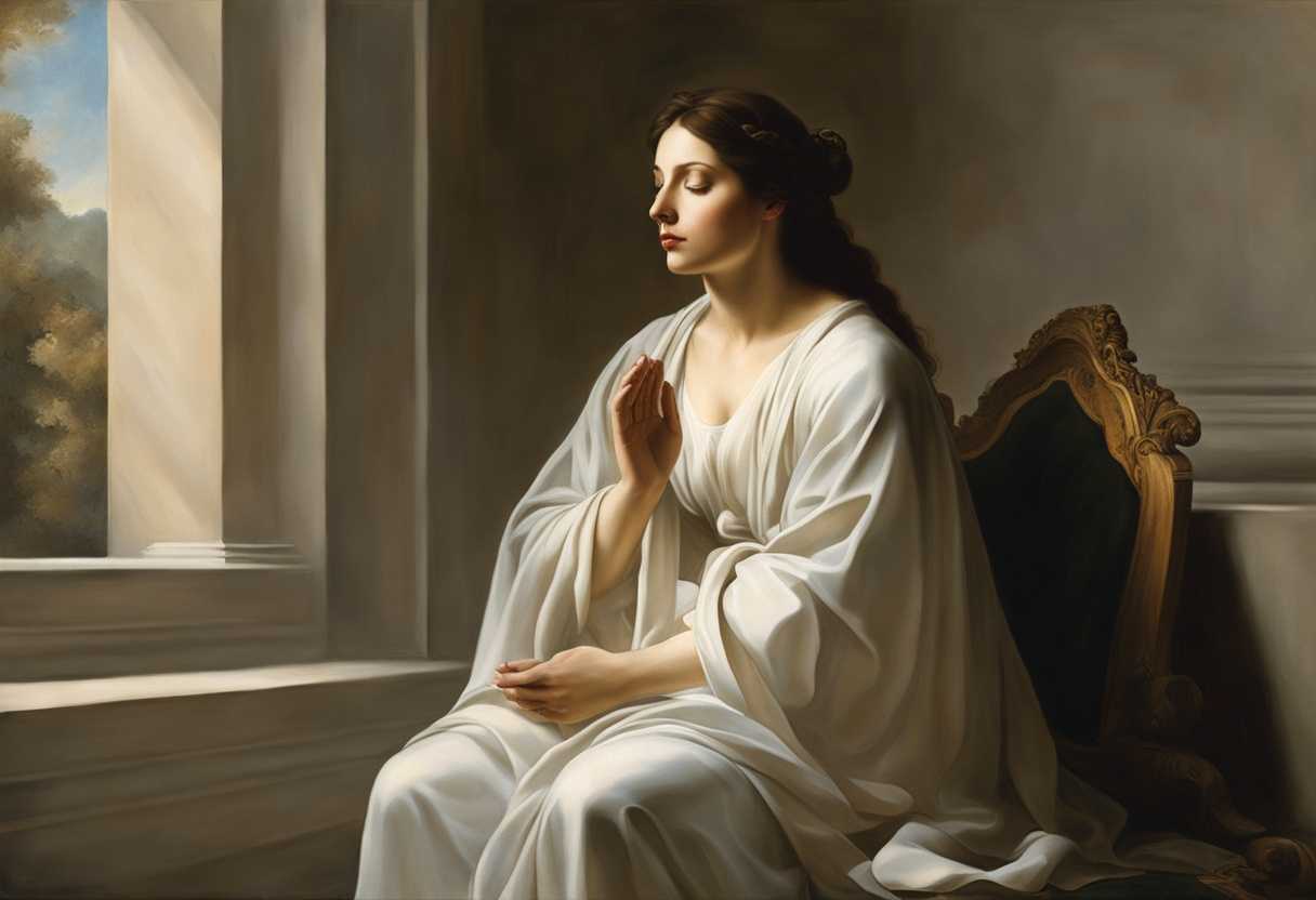 A-serene-figure-in-prayer-bathed-in-soft-light-surrounded-by-tranquil-nature_omkt