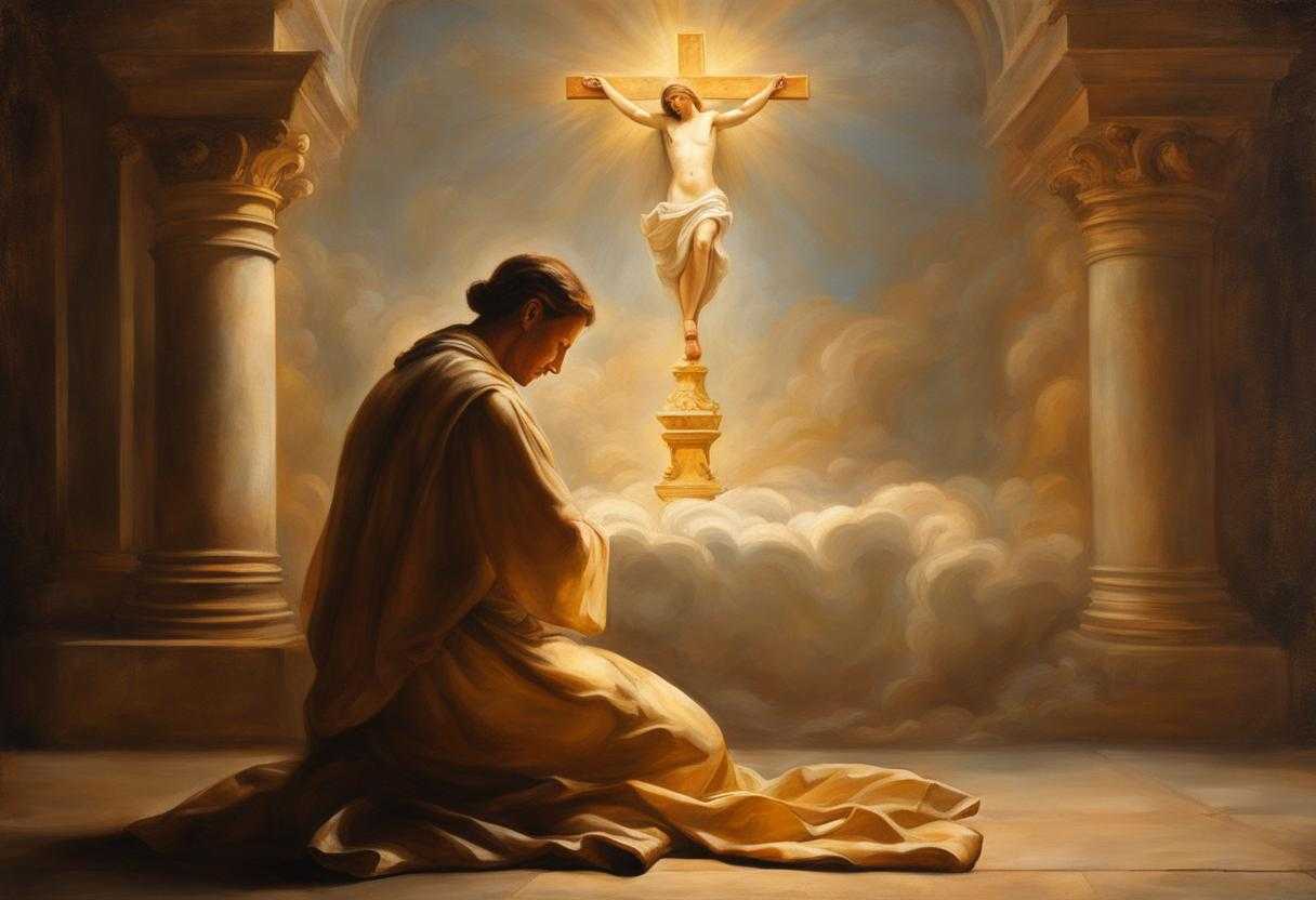 person-praying-religious-symbol-warm-lighting-peace-and-tranquility-raw-emotion-devotion