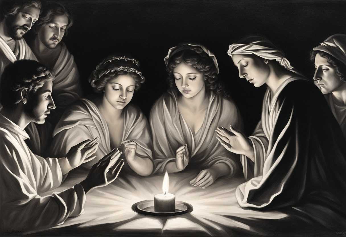 Candlelit-prayer-circle-clasped-hands-serene-faces-whispers-of-hope-shadows-dancing_idse