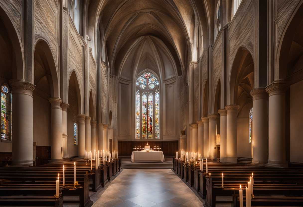 A-serene-chapel-with-individuals-praying-soft-light-filtering-through-stained-glass-candles-flicke_tavk