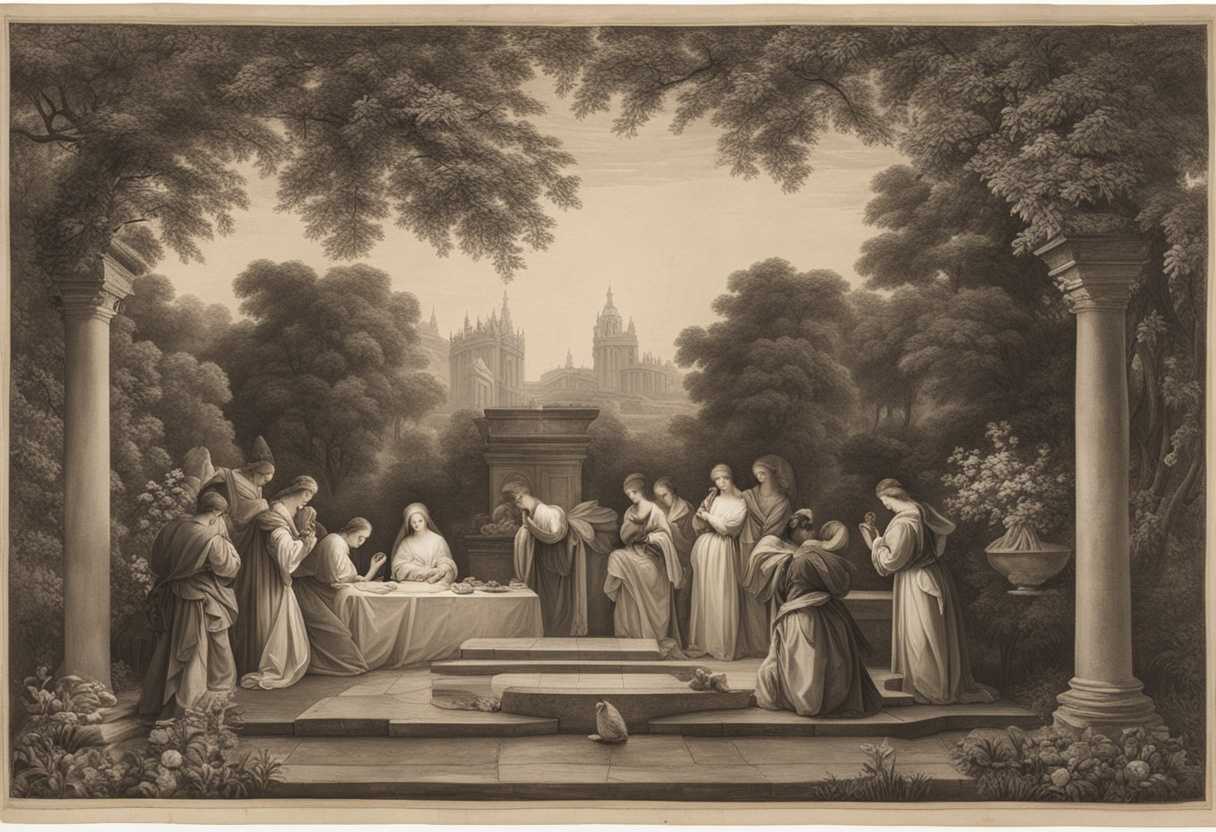 A-serene-garden-scene-with-individuals-praying-candlelight-flickering-and-nature-embracing-their-h_fewf