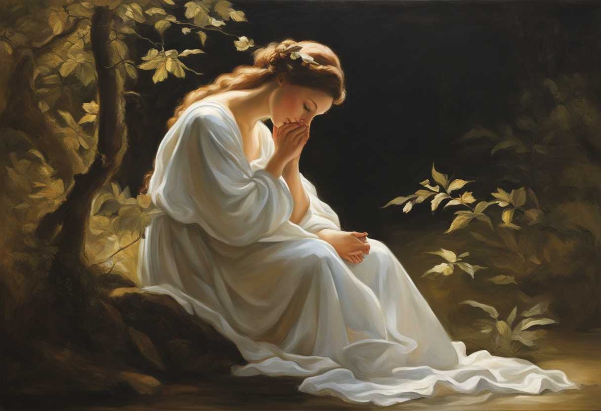 A-serene-figure-in-prayer-enveloped-by-nature's-tranquility-and-soft-morning-light_kpuk