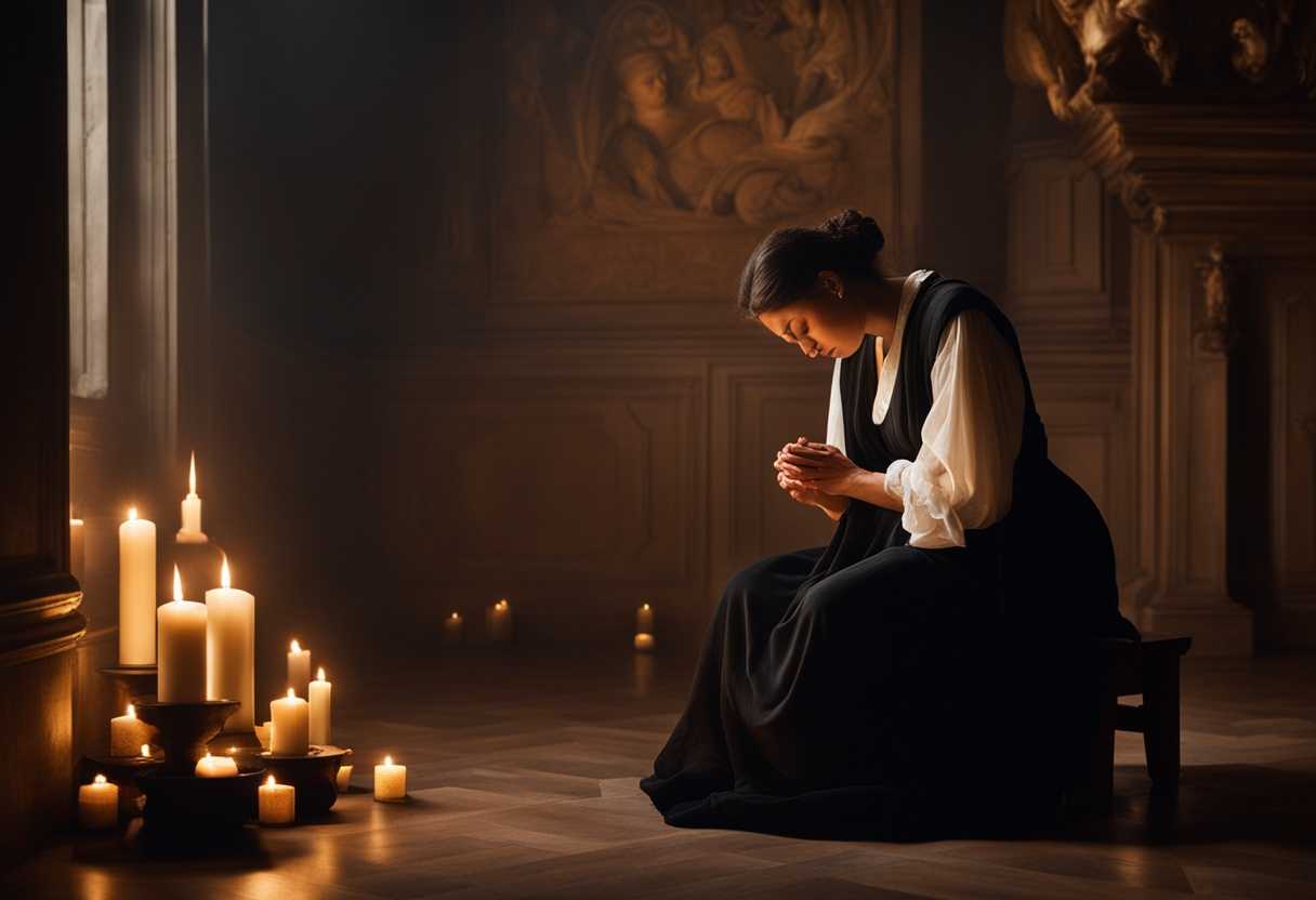 A-grieving-person-prays-in-a-softly-lit-room-surrounded-by-flickering-candlelight-and-memories_vvcz