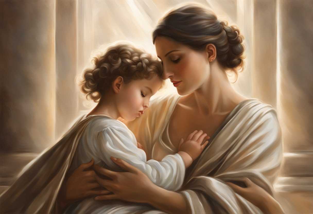 A-mother-and-child-pray-together-bathed-in-soft-light-radiating-peace-and-love_qolg