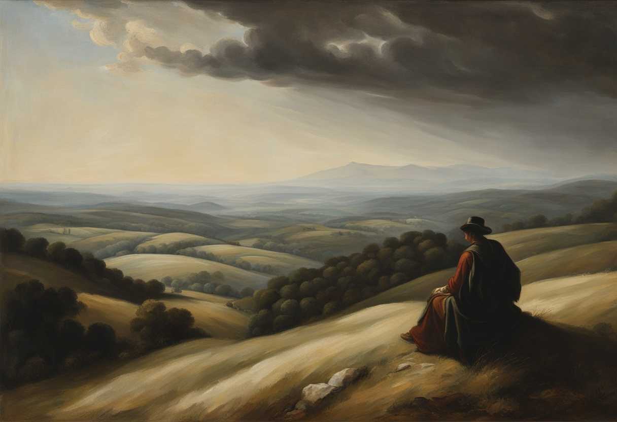 A-solitary-figure-gazes-over-rolling-hills-embodying-introspection-and-tranquil-solitude_rlay