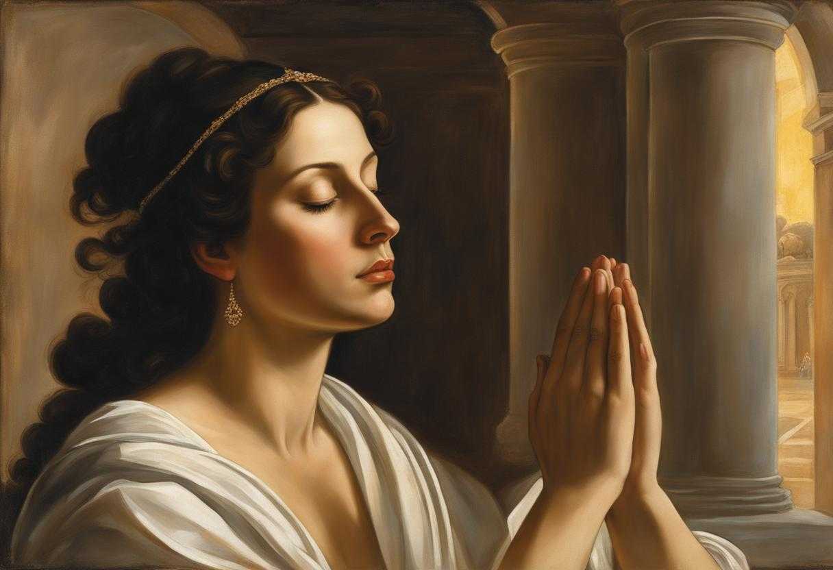 person-or-people-praying-figure-or-figures-head-bowed-in-prayer-hands-clasped-or-raised-eyes-clo_qdph