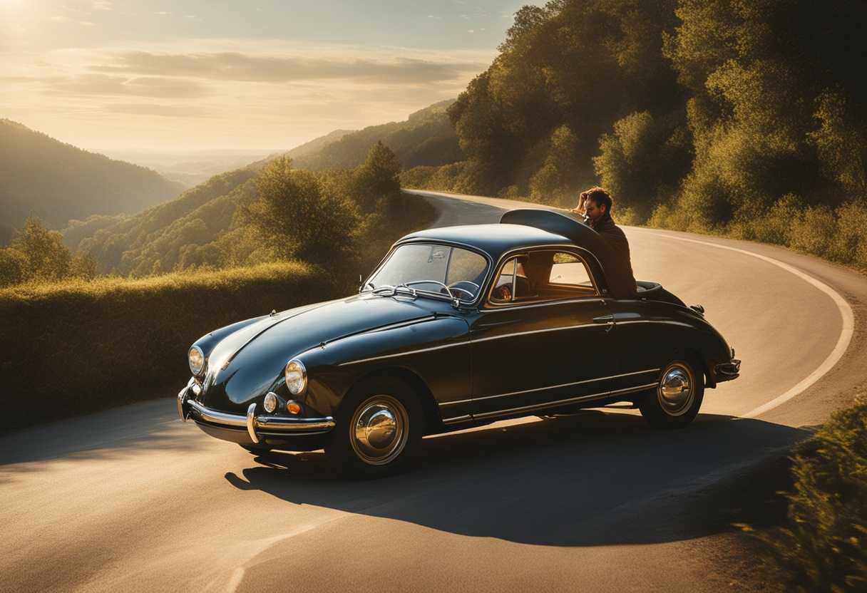 A-serene-driver-prays-in-a-sunlit-car-on-a-winding-road-surrounded-by-nature_rqvp