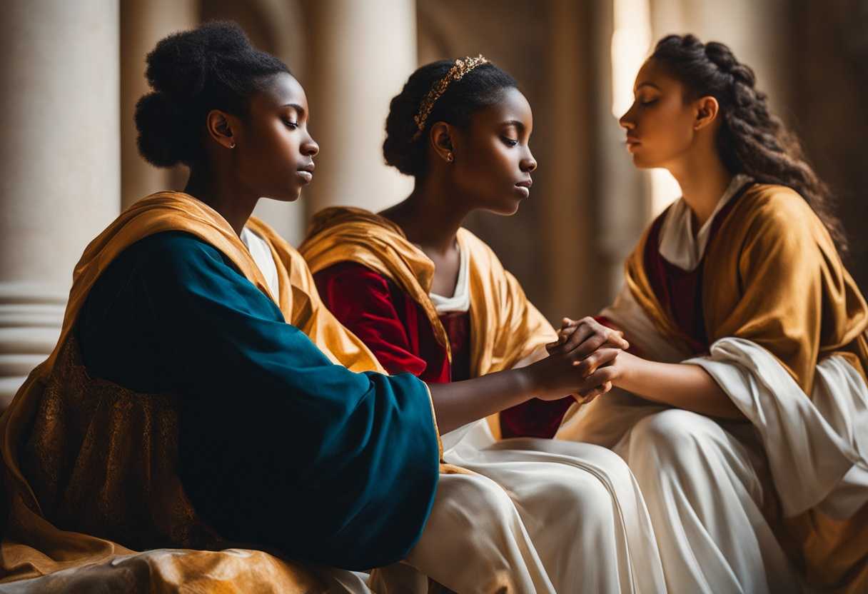 Students-in-serene-unity-hands-clasped-warm-light-filtering-through-nature-capturing-hope_chhm
