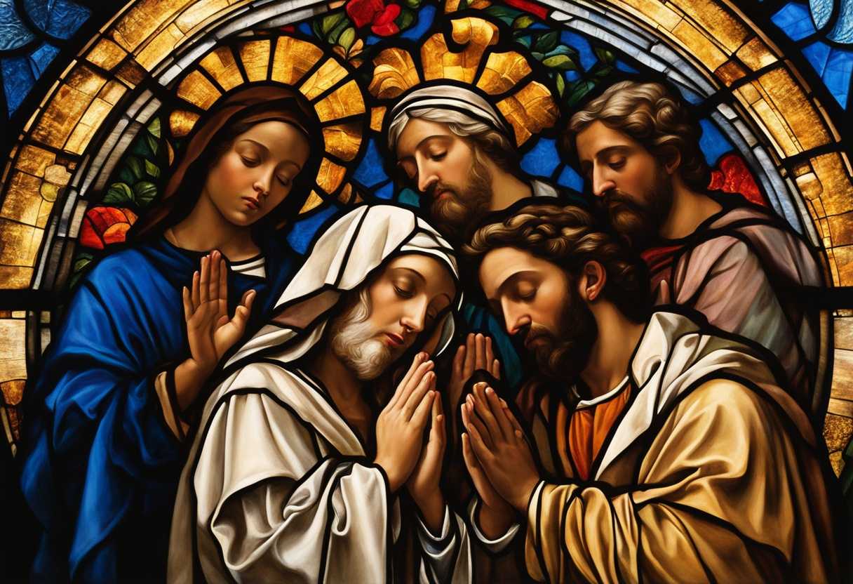A-diverse-group-in-prayer-illuminated-by-stained-glass-radiating-unity-and-hope_gund