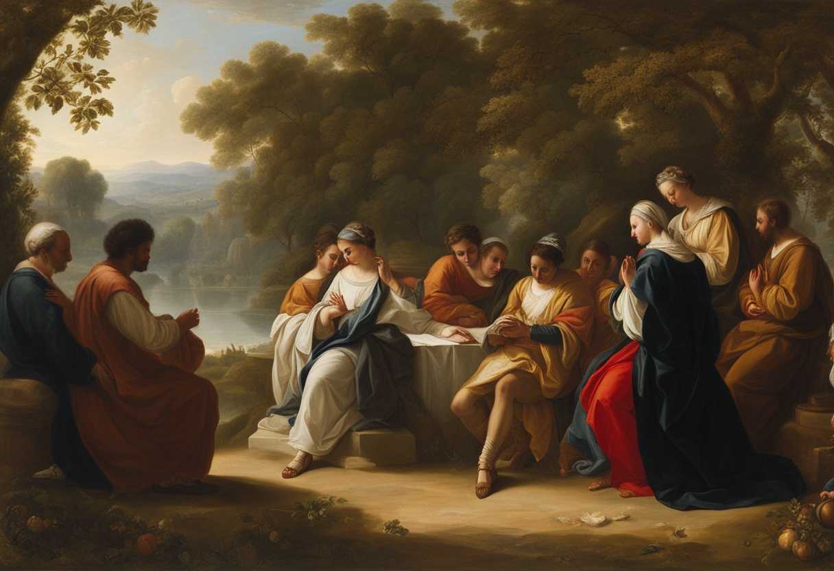 A-diverse-group-prays-together-in-a-tranquil-park-radiating-serenity-and-hope_yiie