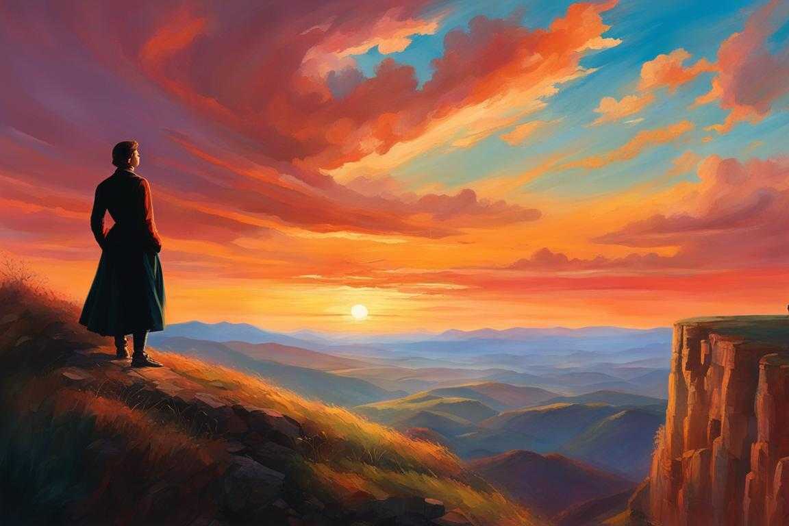 person-standing-at-the-edge-of-a-cliff-arms-outstretched-face-lifted-towards-the-sky-breathtaking