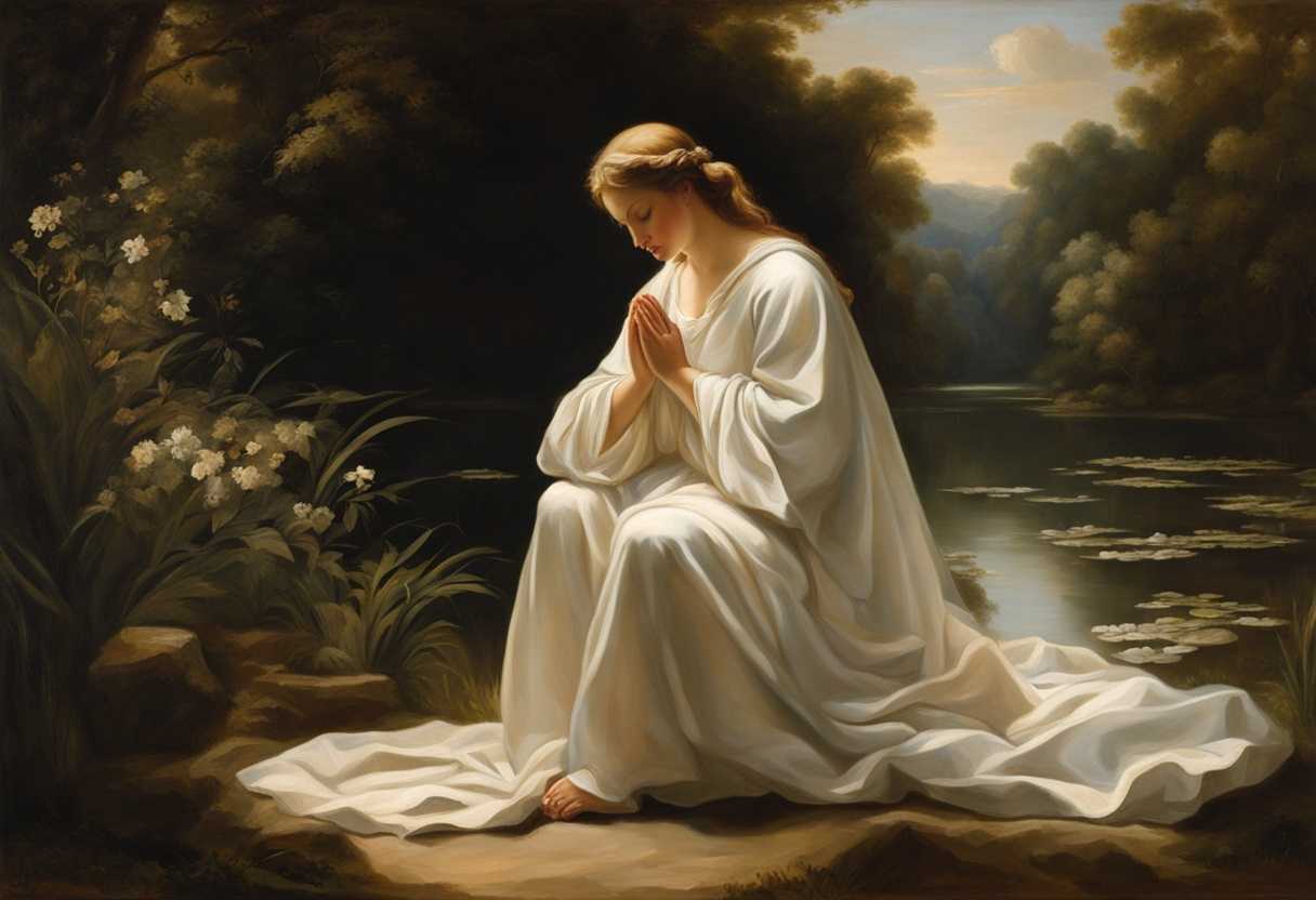 A-serene-figure-in-prayer-bathed-in-soft-light-surrounded-by-nature's-tranquility_fwul