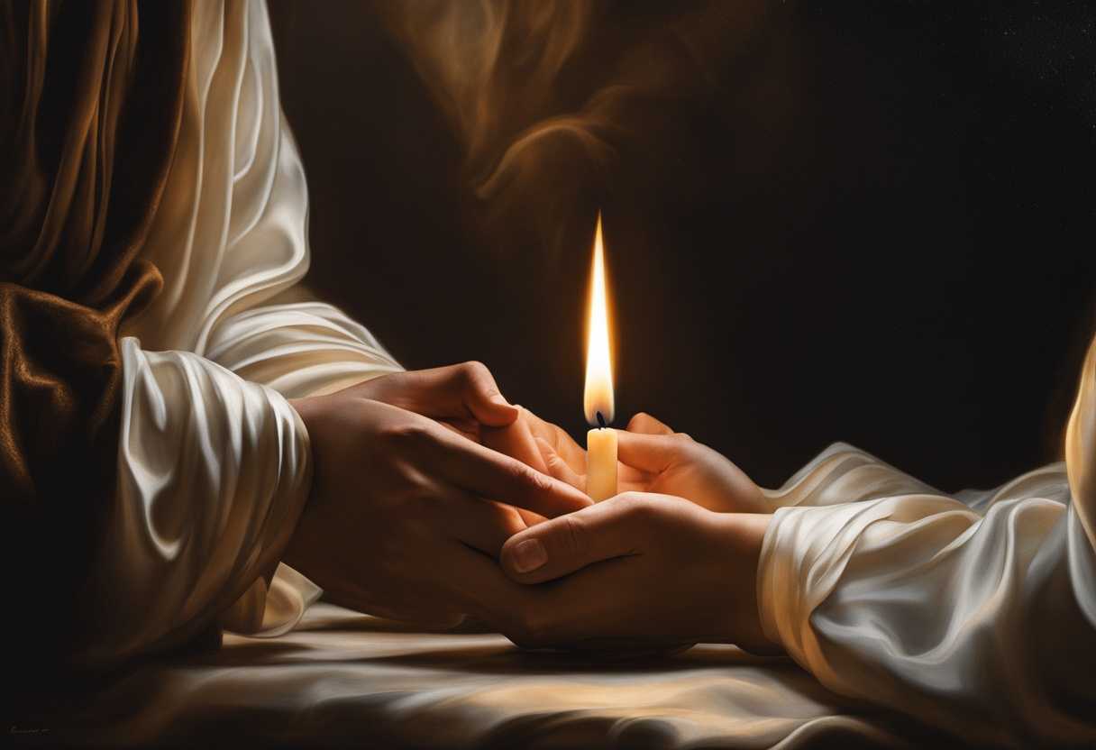 A-serene-prayer-scene-clasped-hands-soft-light-flickering-candle-and-tranquil-ambiance_bmwr