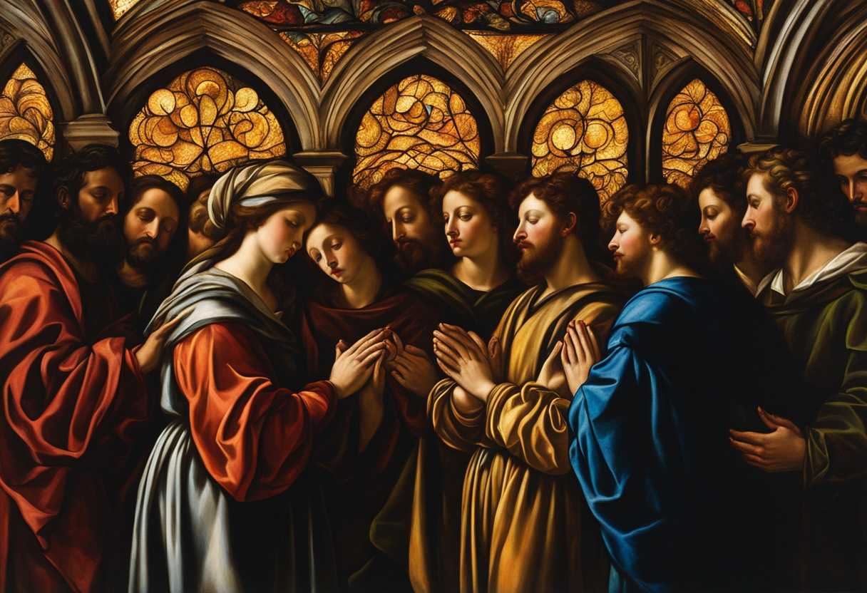 A-serene-gathering-hands-clasped-in-prayer-illuminated-by-warm-stained-glass-light_skub