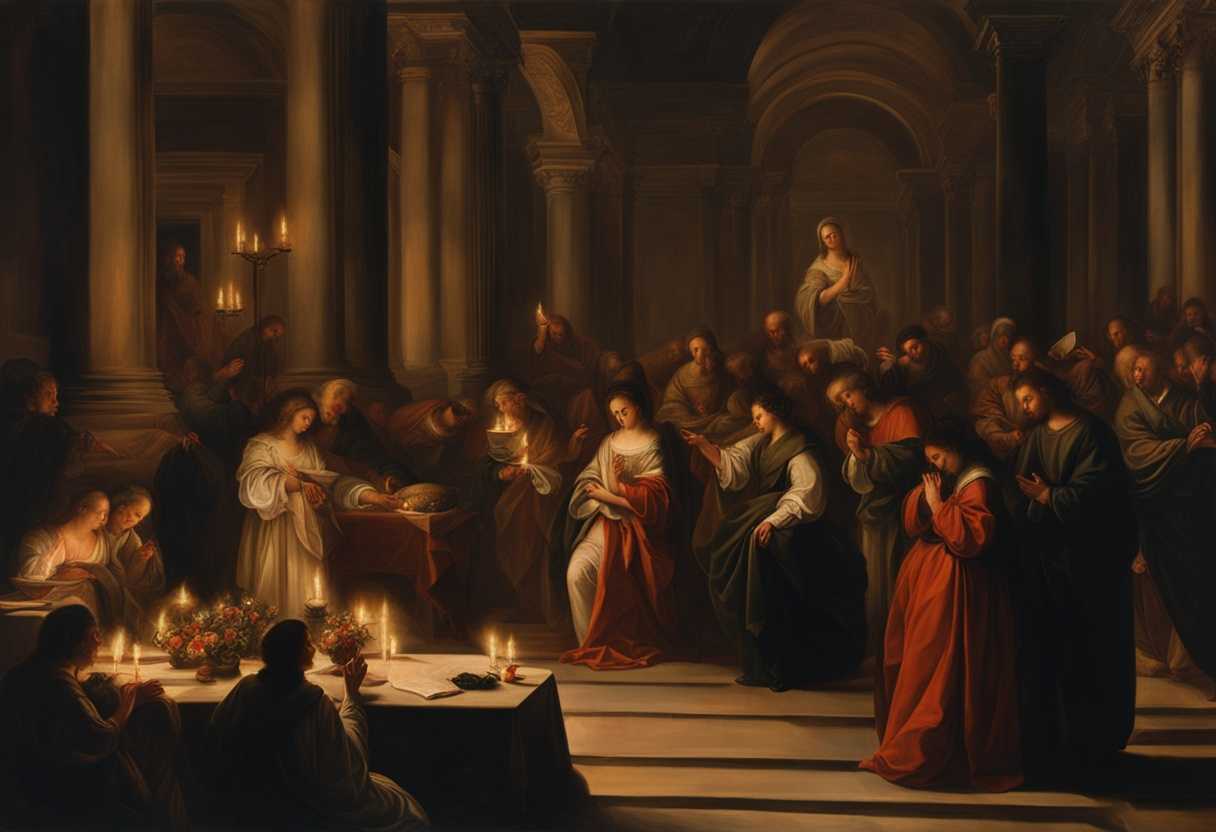 A-candlelit-room-filled-with-individuals-in-prayer-embodying-compassion-and-unity_bxfp