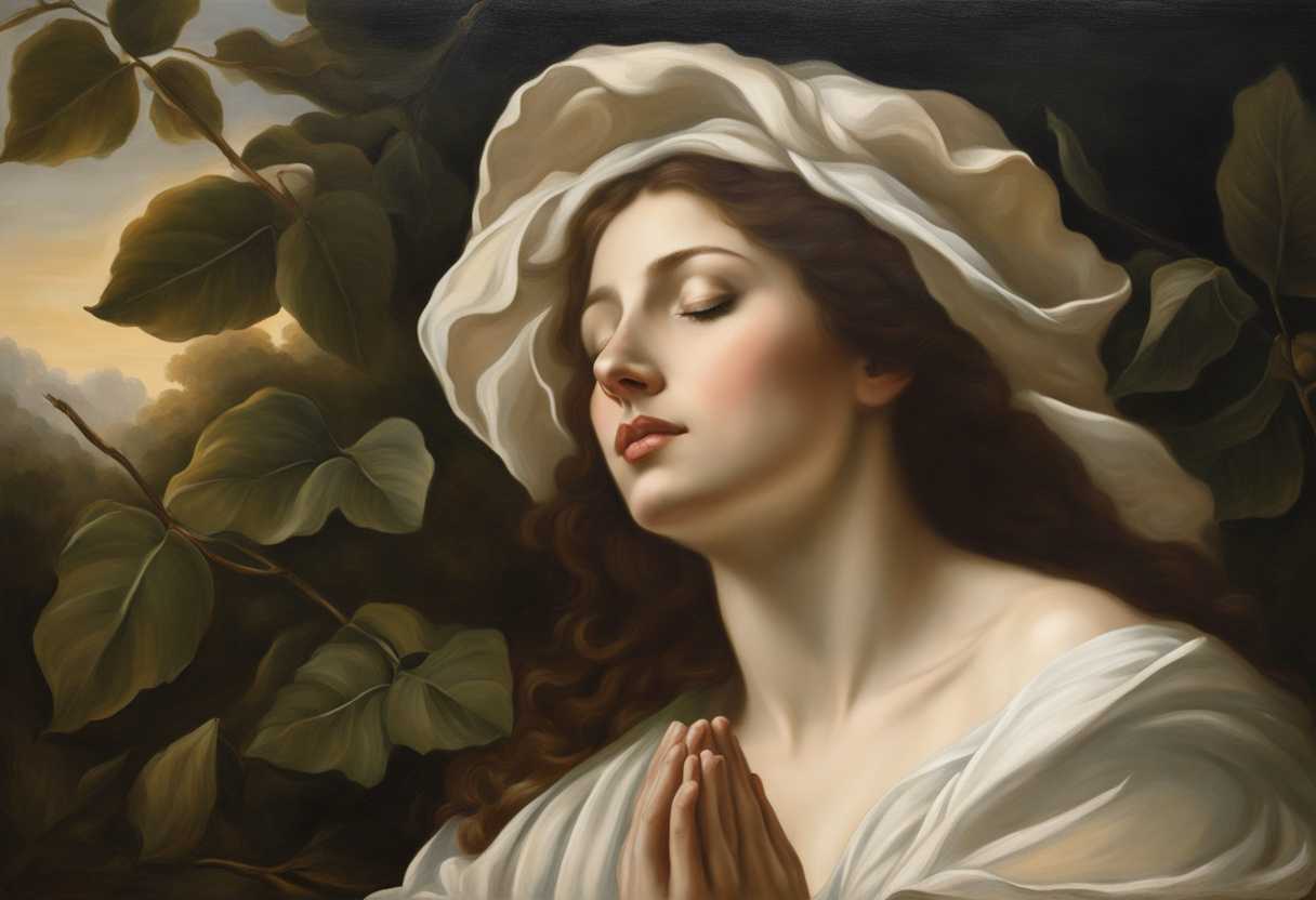 A-serene-figure-in-prayer-embraced-by-nature's-tranquility-and-soft-ethereal-light_frva