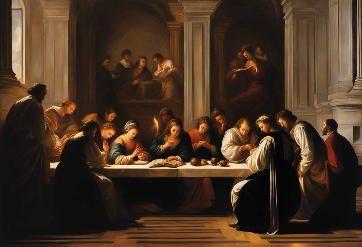 Professionals-in-prayer-serene-expressions-candlelight-glow-unity-hope-and-shared-purpose_wwme