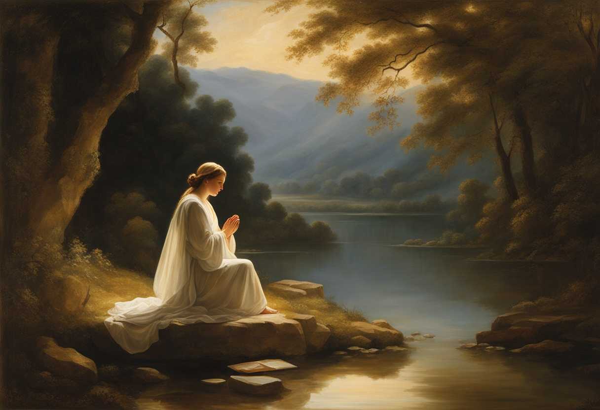A-serene-figure-in-prayer-illuminated-by-gentle-light-surrounded-by-tranquil-nature_bqkd
