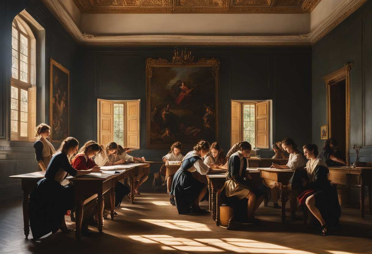 Students-in-a-sunlit-classroom-poised-for-a-test-embodying-hope-and-resilience_pnjc