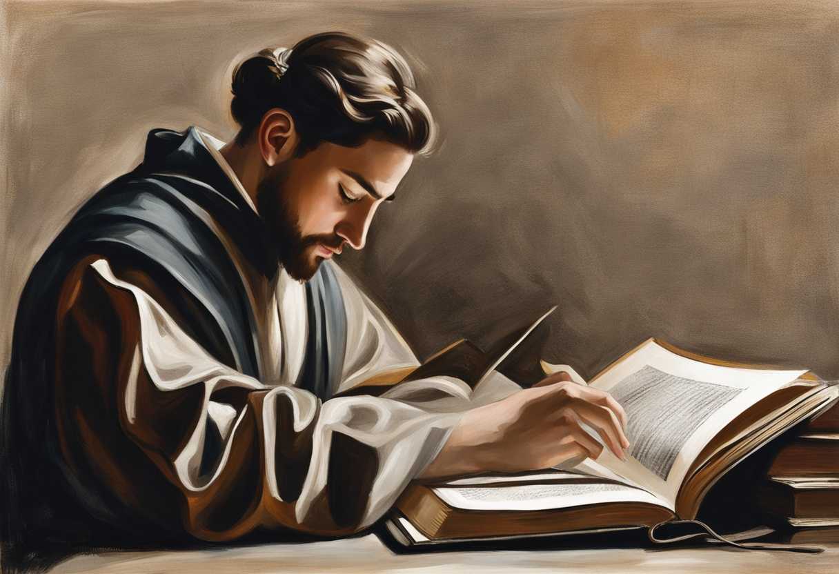 Student-quietly-prays-with-book-focused-and-calm-seeking-guidance-before-test_kpgd