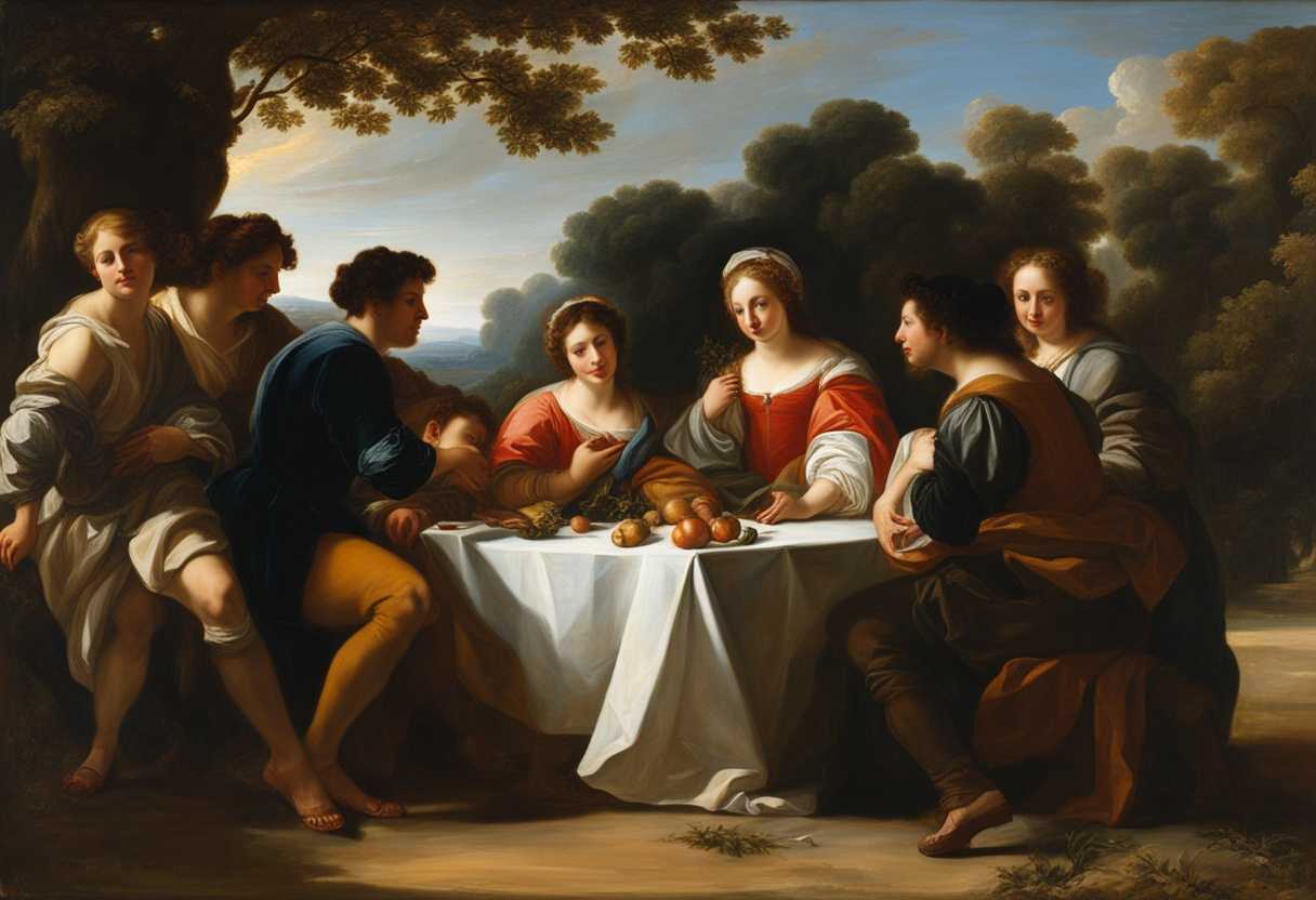 A-serene-gathering-under-sunlit-trees-individuals-sharing-smiles-and-thoughtful-decisions_dvei