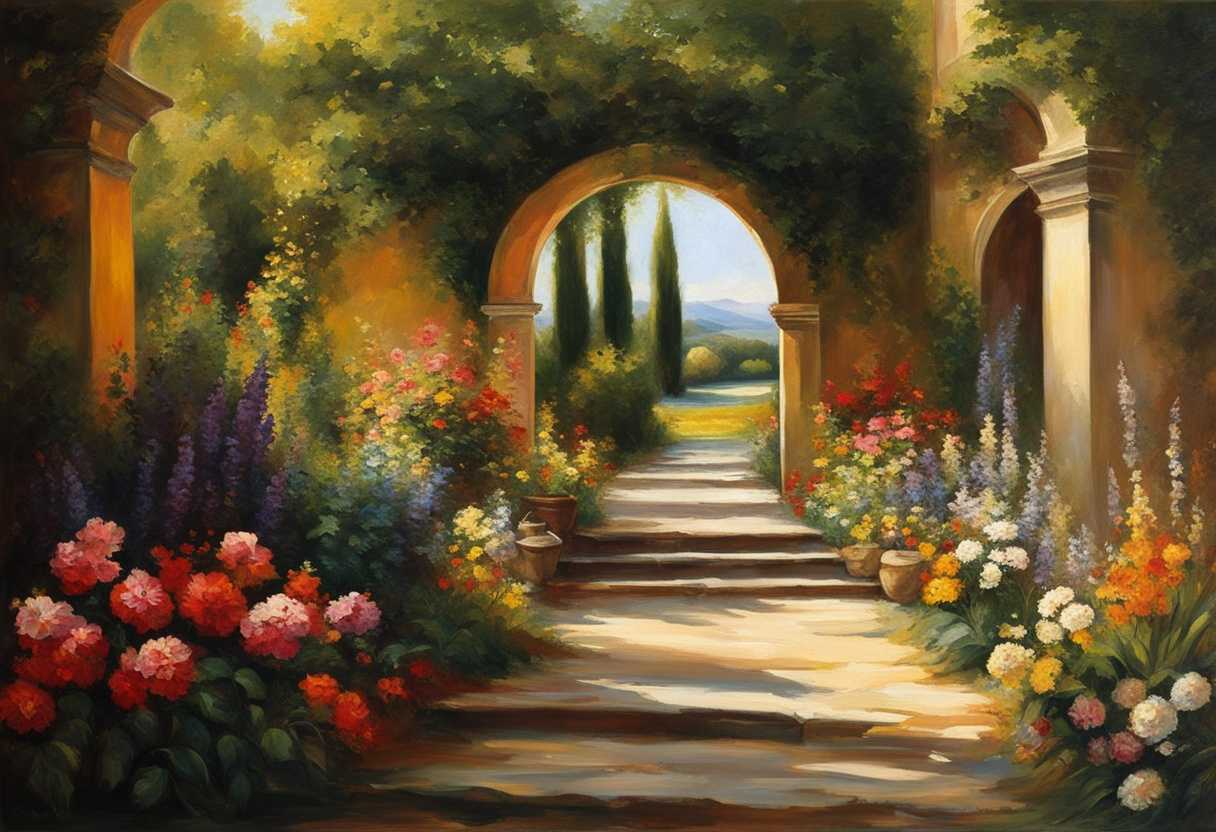 A-sunlit-path-through-vibrant-flowers-inviting-archway-and-tranquil-greenery_zbsx