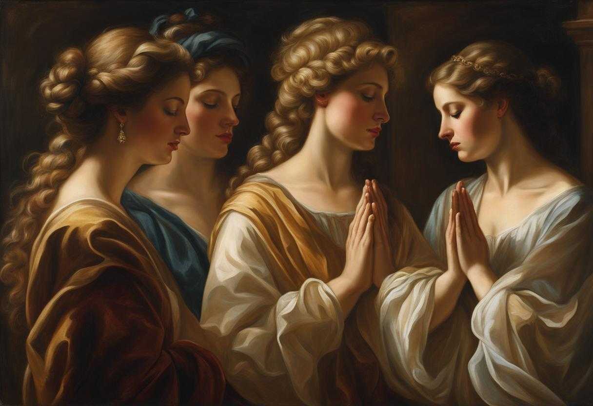 group-of-people-praying-soft-natural-light-peace-and-serenity-clasped-hands-bowed-heads-devotio