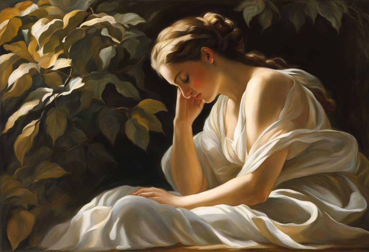 A-serene-figure-in-prayer-sunlight-filtering-through-leaves-embodying-peace-and-devotion_vwhj