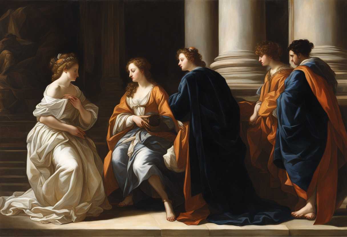 Individuals-in-vibrant-garments-kneel-in-serene-surrender-illuminated-by-soft-divine-light_errg