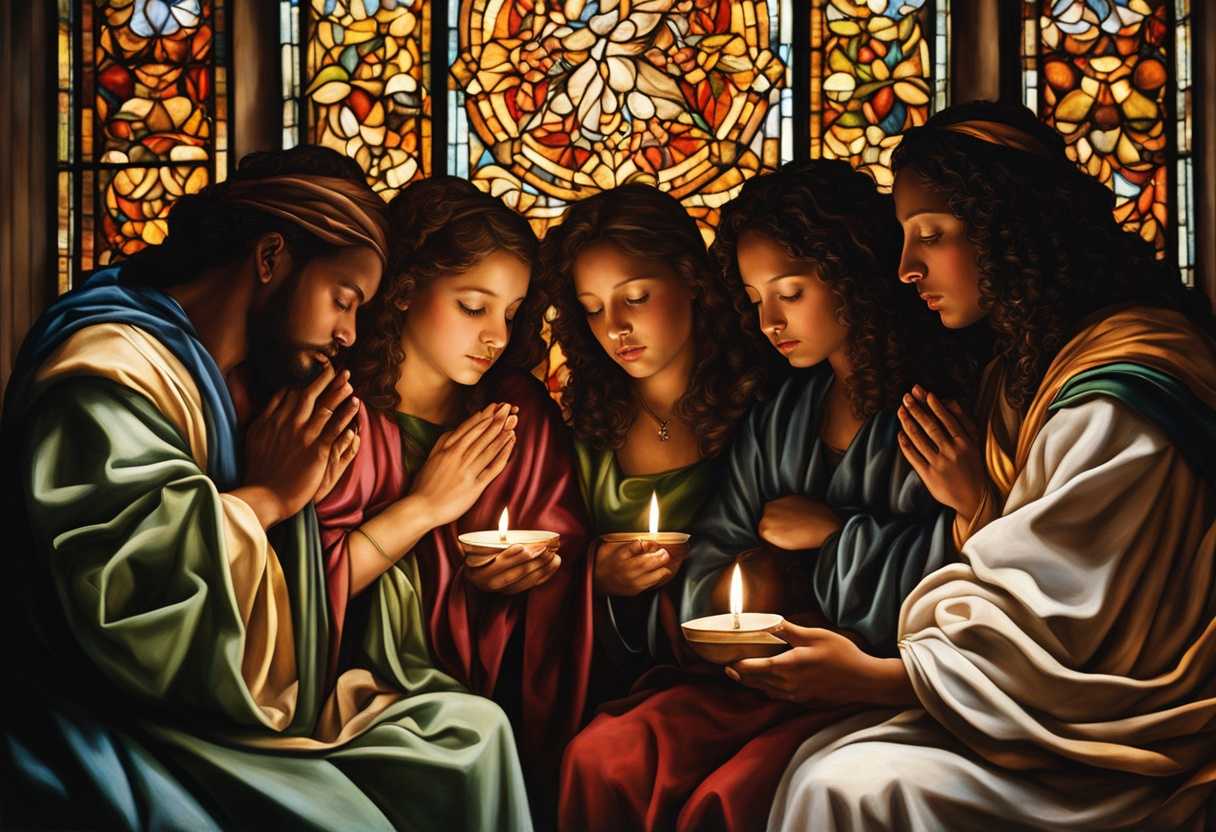 A-diverse-group-in-quiet-prayer-illuminated-by-stained-glass-embodying-unity-and-hope_sqzl