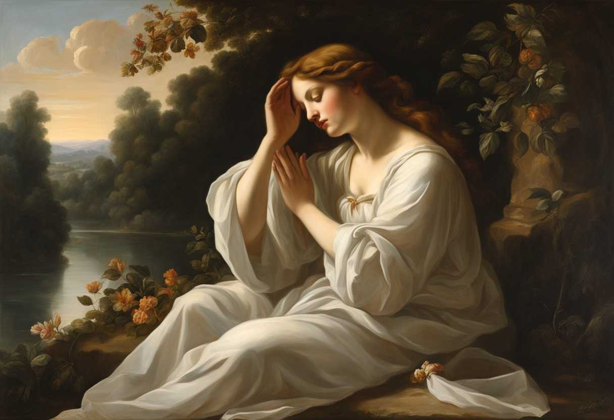 A-serene-figure-in-prayer-embraced-by-nature's-tranquility-and-soft-sunlight_dhcf
